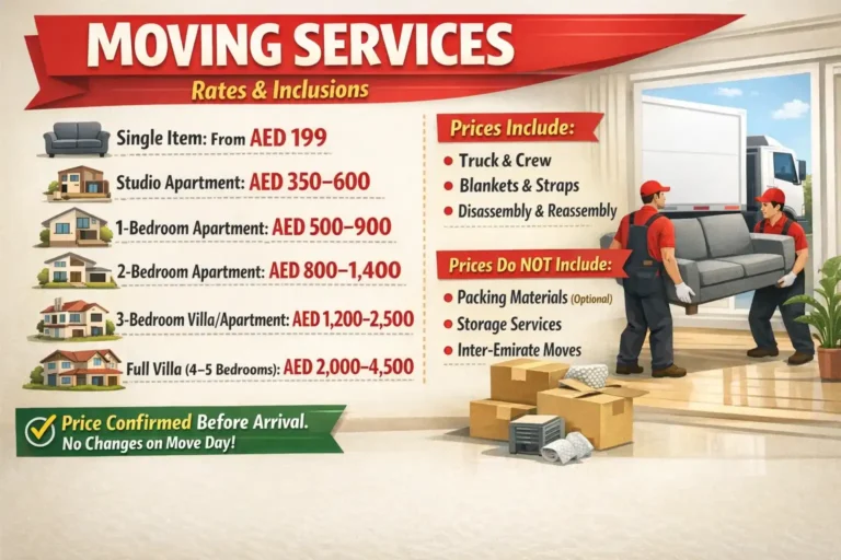 moving services rates inclusions guide 1