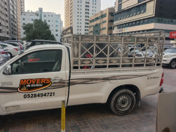 Modern moving truck designed for secure residential furniture and household item transport